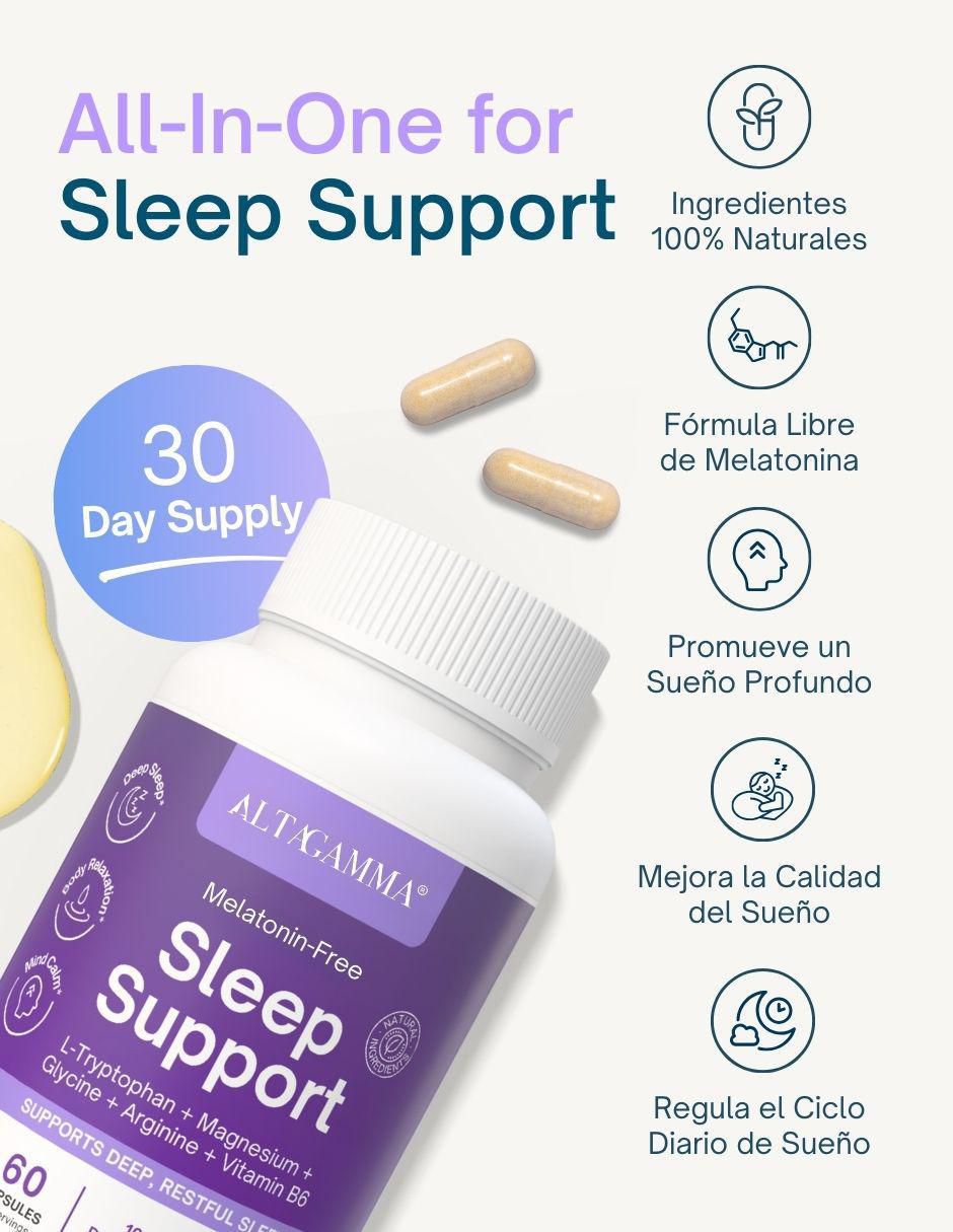 Sleep Support con colágeno hidrolizado con 20 aminoácidos sabor pescado de 60 cápsulas 7