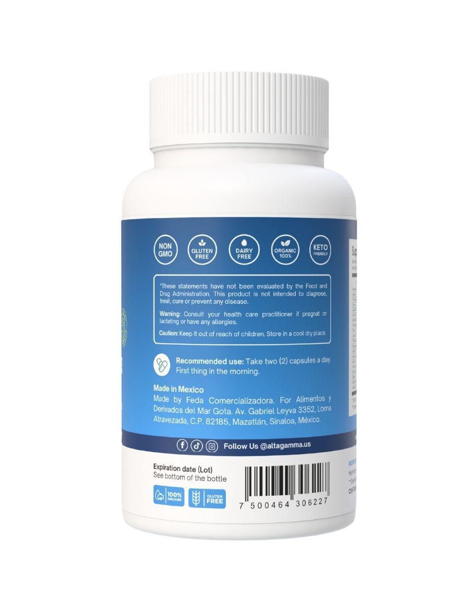 Amino Acids Complex con colágeno hidrolizado con 20 aminoácidos sabor pescado de 60 cápsulas 9