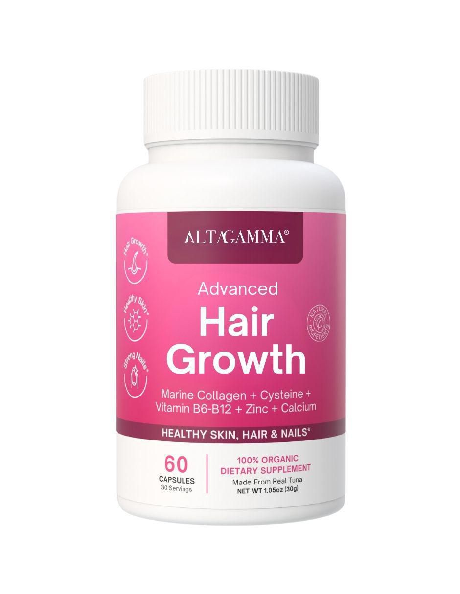 Hair Growth con colágeno hidrolizado con 20 aminoácidos sabor pescado de 60 cápsulas Hair Growth con colágeno hidrolizado con 20 aminoácidos sabor pescado de 60 cápsulas