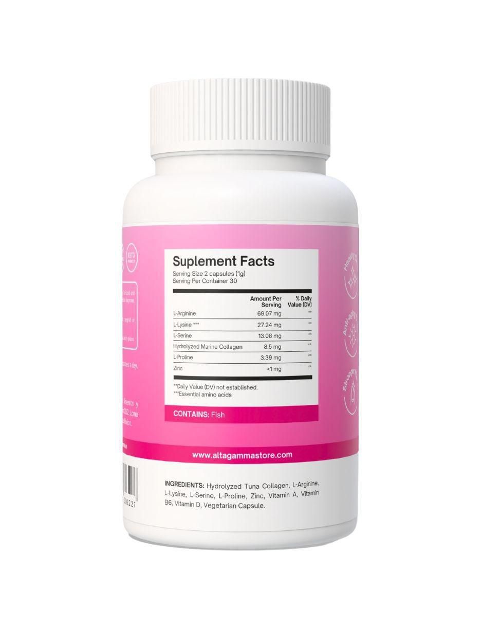 Collagen Skin Support con colágeno hidrolizado sabor pescado de 60 cápsulas 9