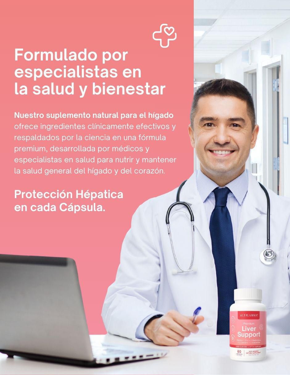 Premium Liver Support con zinc sabor pescado de 60 cápsulas 5