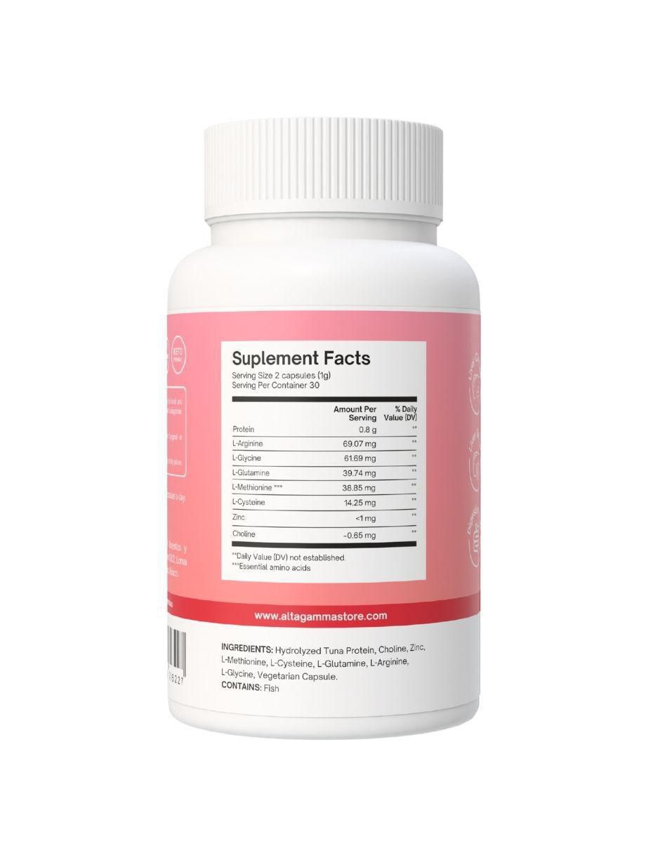 Premium Liver Support con zinc sabor pescado de 60 cápsulas 9