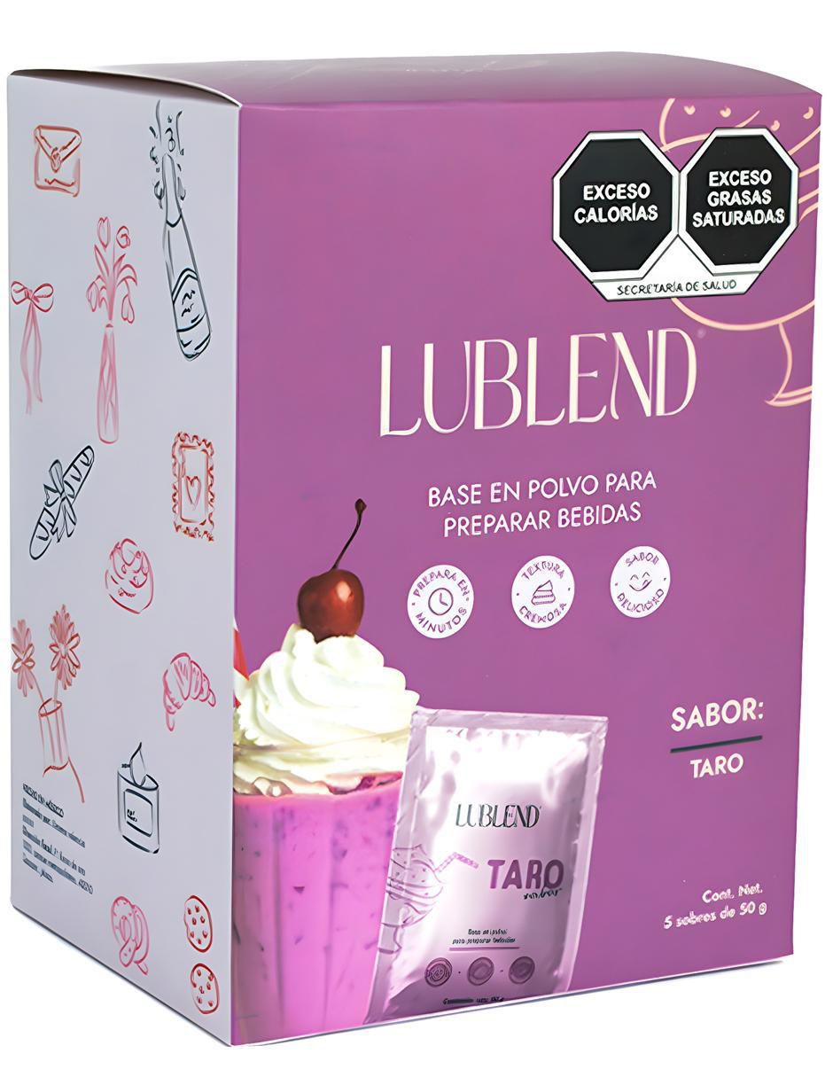 Bebida en polvo Latte de taro 10 sobres de 50g cada uno