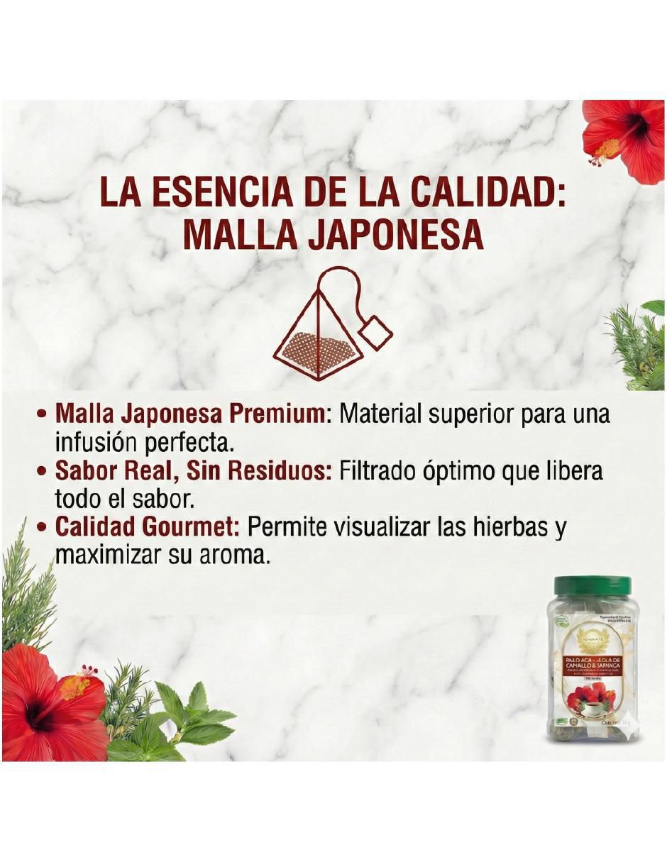 Tisana sabor jamaica en sachet 40 g 9