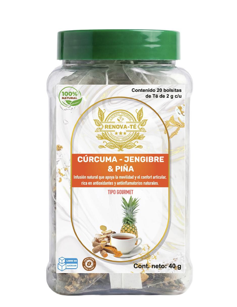 Tisana sabor cúrcuma y jengibre en sachet 40 g