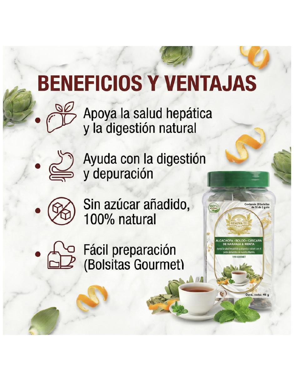 Tisana sabor menta en sachet 40 g 6