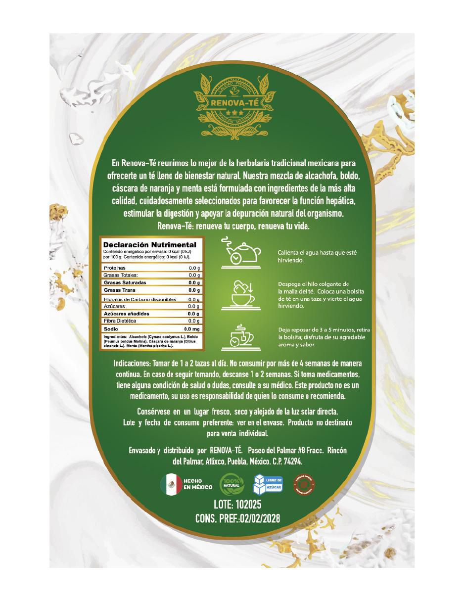 Tisana sabor menta en sachet 40 g 8
