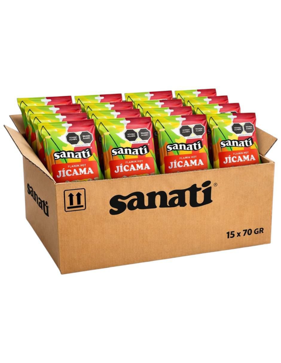 Caja de Chips Jicama Flamin Hot 70 g Caja de Chips Jicama Flamin Hot 70 g