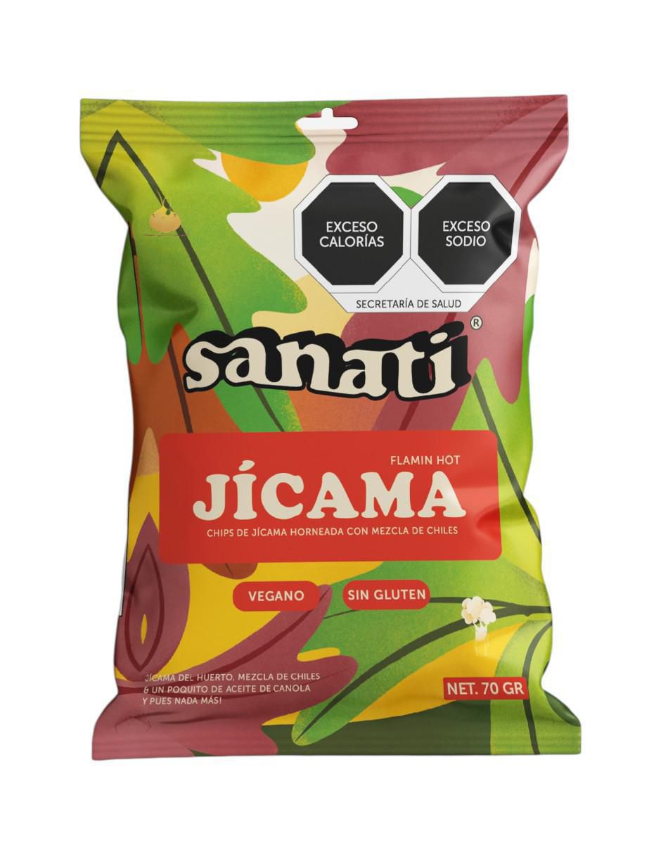 Caja de Chips Jicama Flamin Hot 70 g 2