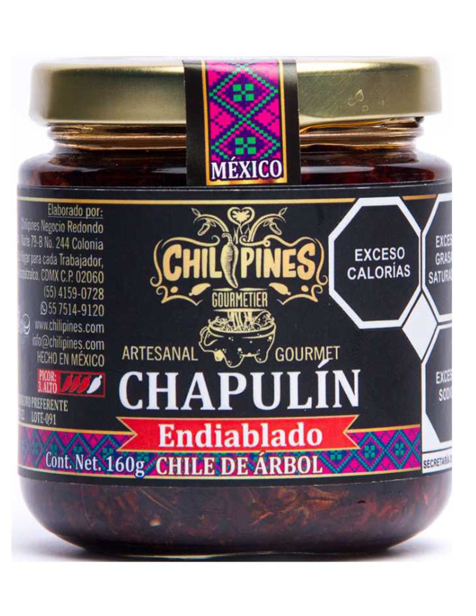 Chapulín frito endiablado chilipine 160 g