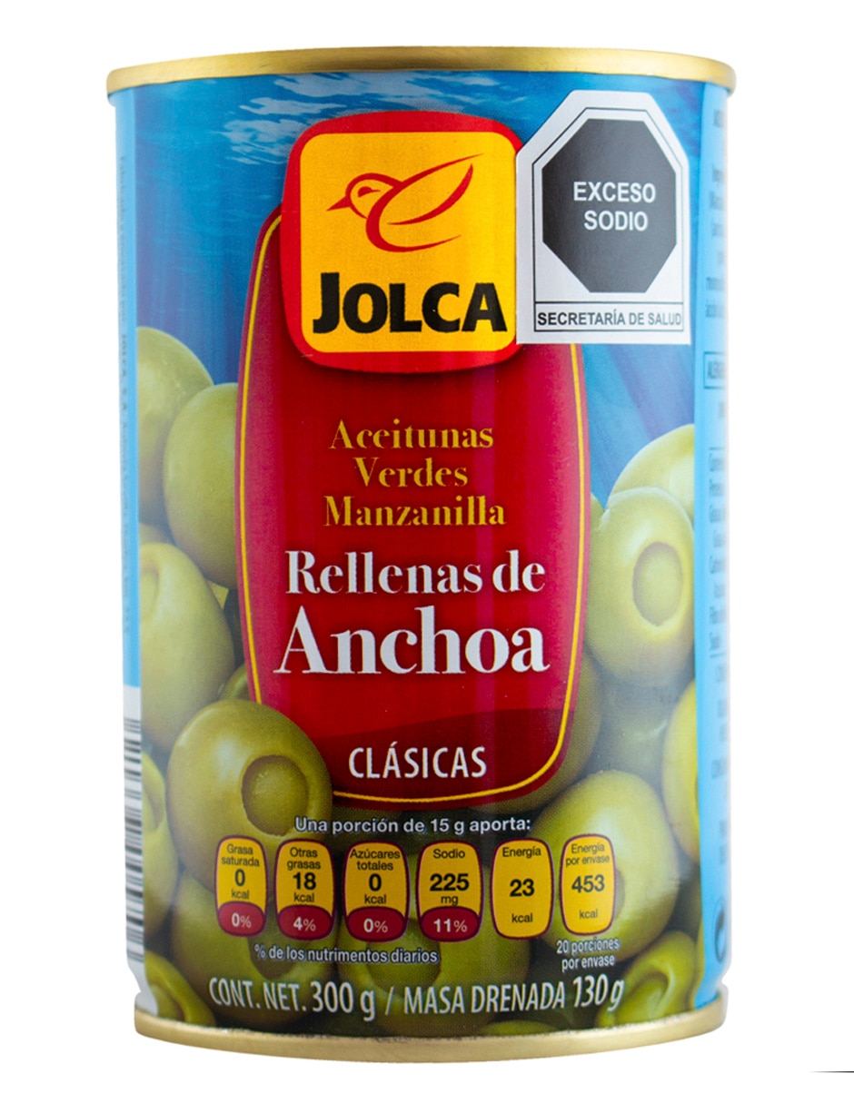 Aceitunas rellenas de anchoas Jolca 300 g